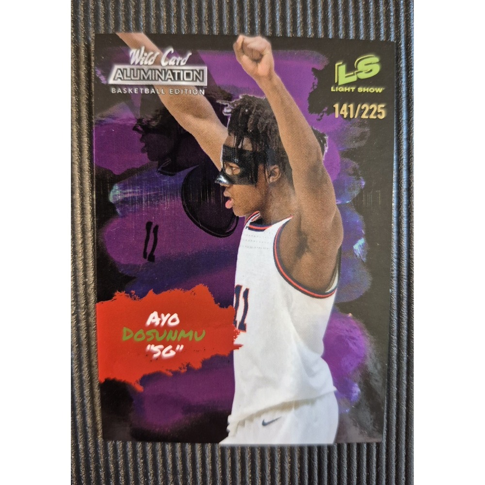 2022‎ Wild Card Alumination Ayo Dosunmu 'SG' #LS-1 Light Show Purple /225
